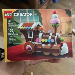LEGO Creator Gingerbread Train Ornament - Brown, Red, and Multicolor